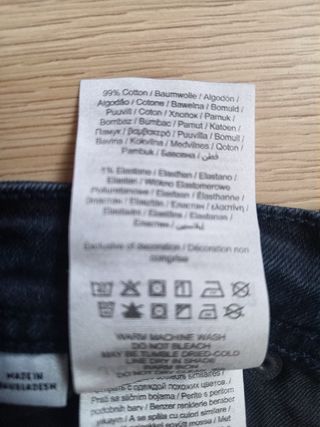 Jeans Jack&Jones negros, talla S