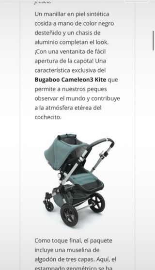 Bugaboo Cameleon 3 Kite - Carro bebé