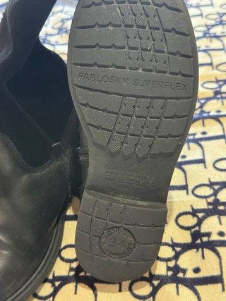 Botines Pablosky niña 39 negros