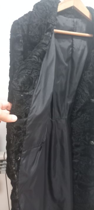 Abrigo astracán negro - hecho a medida