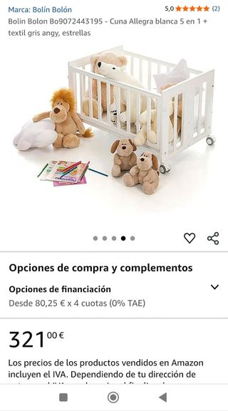 Minicuna con colchón y textiles y sábanas 