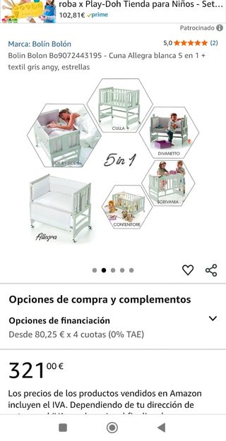 Minicuna con colchón y textiles y sábanas 