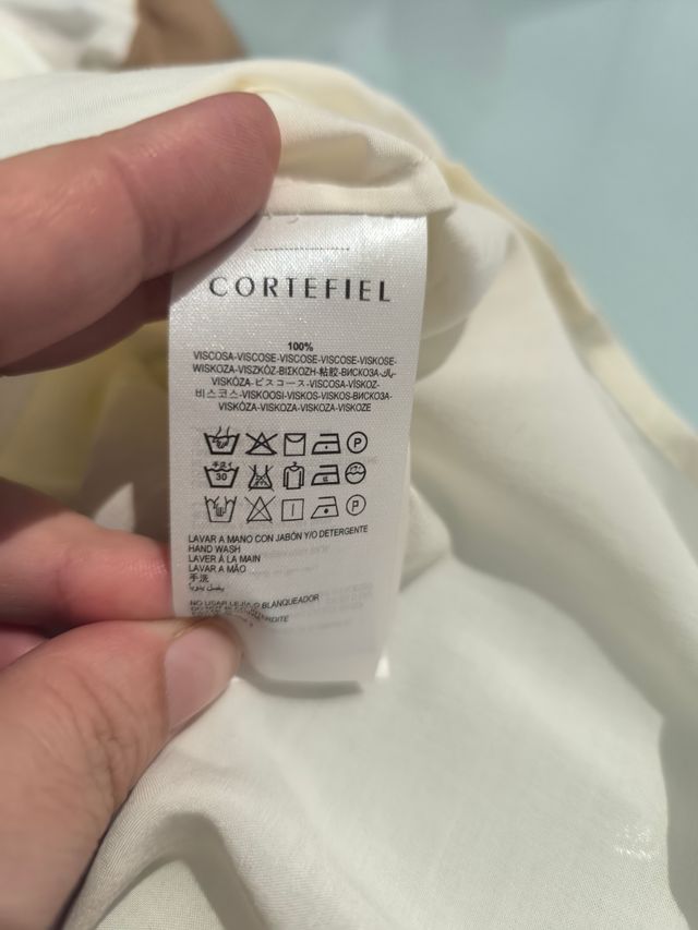 Camisa Cortefiel tricolor talla 44