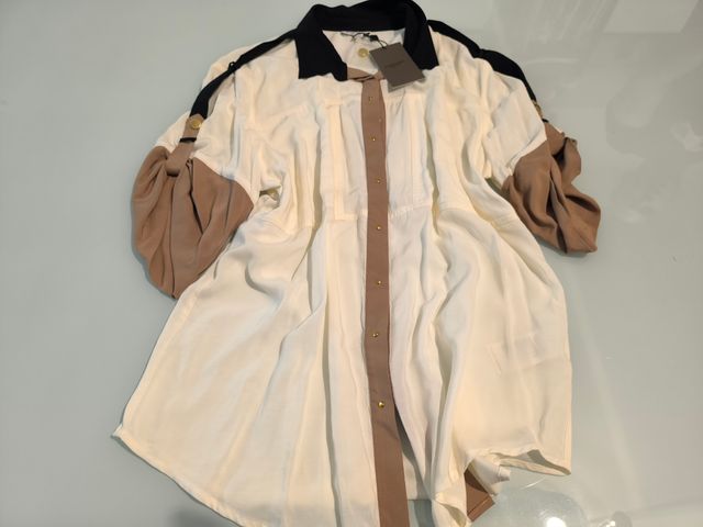 Camisa Cortefiel tricolor talla 44