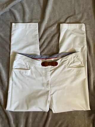 Pantaloni leggeri bianchi PlayLife con fiocco