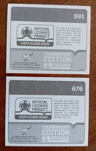 MBAPPE + CRISTIANO RONALDO  LOTE 2 Cromos EURO 202