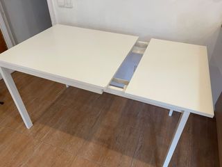 Mesa extensible blanca comedor