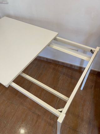 Mesa extensible blanca comedor