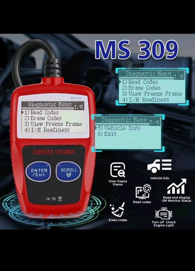 OBDII Lector de Códigos Coche