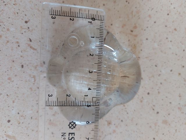 2 Portavelas corazón y trebol de cristal