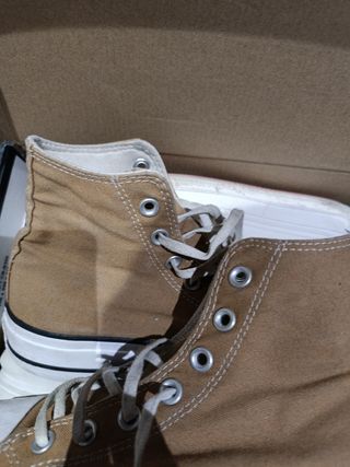Converse plataforma marrón