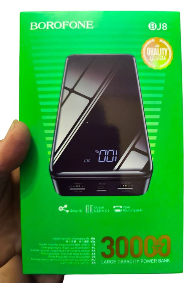 Power Bank Borofone 30000 mAh carga ultra rápida