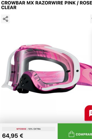 Gafas Oakley Crowbar MX, motocross, enduro, quad.