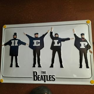 Placa metálica The Beatles HELP