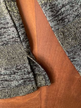 Jersey GOCCO talla 13- 14 años gris y dorado