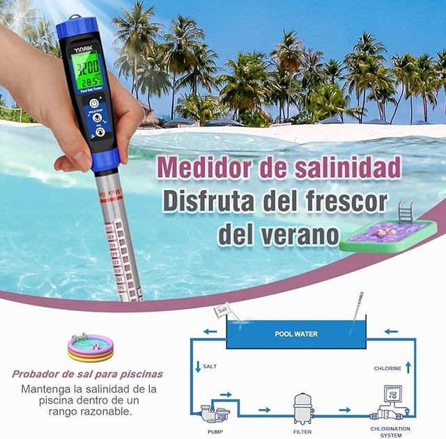 Medidor Salinidad Piscina YITAHK