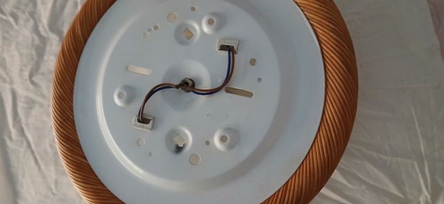 Aplique techo madera y cristal