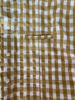 Camisa Zara cuadros amarilla