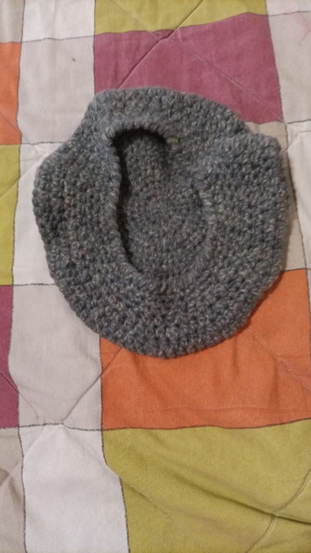 Chaqueta lana gris artesanal + gorro
