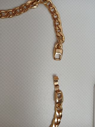 Collana e braccialetto color oro vintage