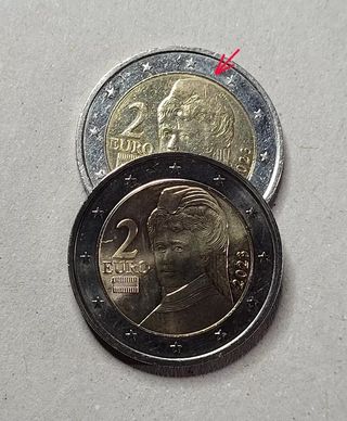 Moneta 2€ Austria 2023 - Errore