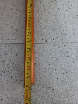 Barra cortina madera - naranja