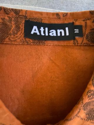 Camisa estampada marrón-naranja