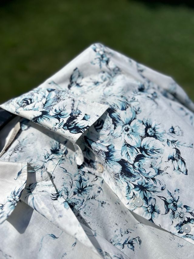 Camicia iBlues fiori blu/bianco Tg.M