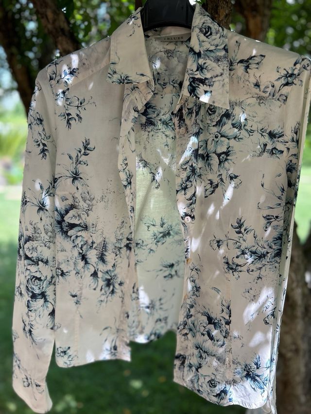 Camicia iBlues fiori blu/bianco Tg.M