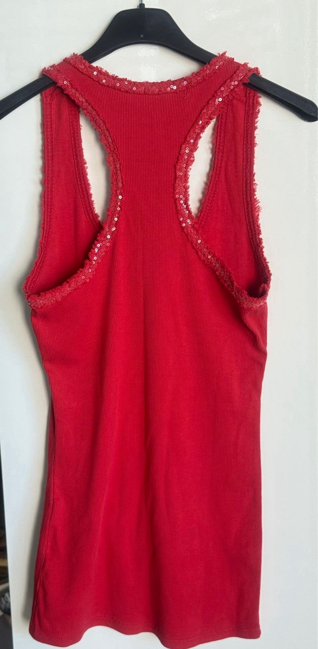 Canotta Freshness rossa paillettes