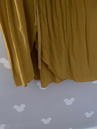 Vestido corto mostaza - Talla S