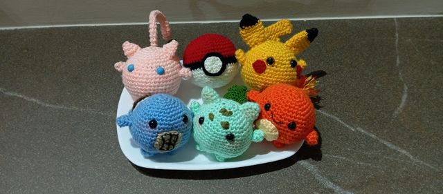 6 Amigurumi Pokemon a uncinetto