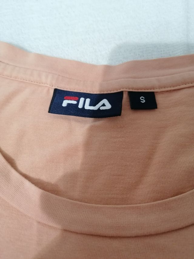 Camiseta Fila rosa manga larga talla S