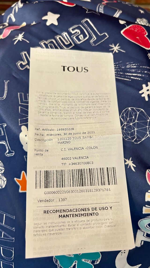 Pañuelo TOUS grande modelo Samba