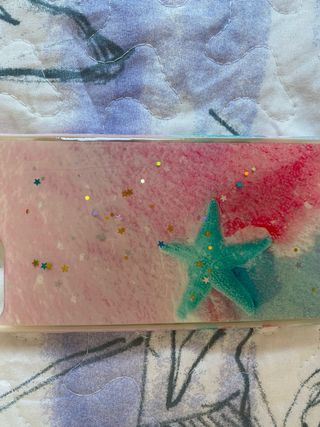 Funda iPhone SE/5/5S purpurina