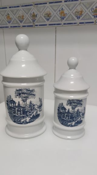 Tarros cerámica vintage  2uds
