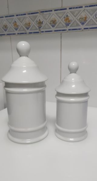 Tarros cerámica vintage  2uds