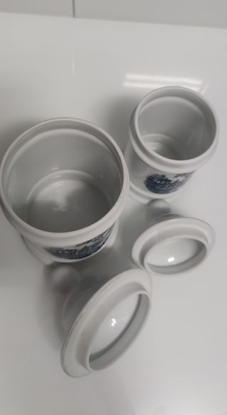 Tarros cerámica vintage  2uds