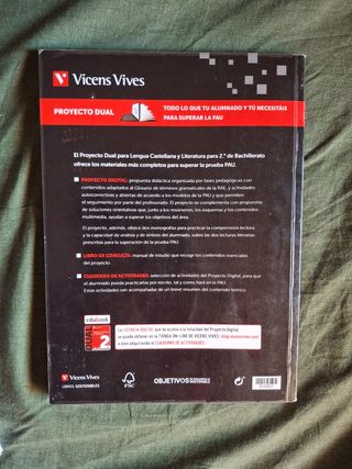DUAL LENGUA Y LITERATURA 2 BACH(DIGITAL+LIBRO+ACT)