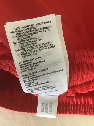 Bañador Adidas rojo