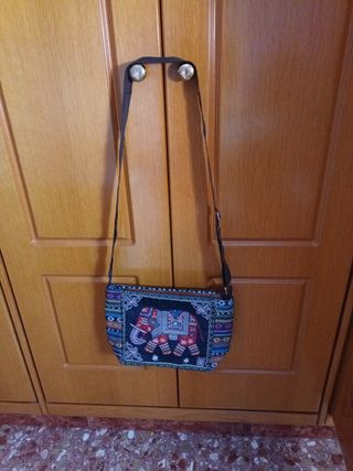 Bolso bandolera elefante multicolor