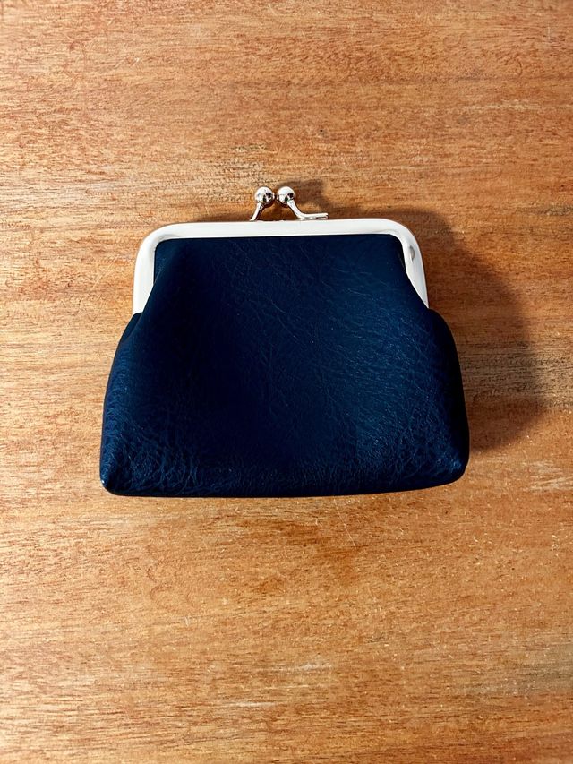 Monedero vintage - marrón y negro