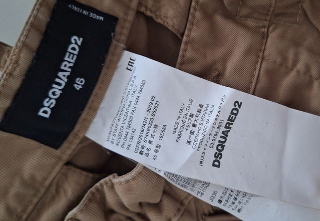 Pantaloni Uomo DSQUARED2 Beige Tg.L