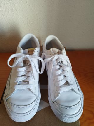Zapatillas Nike Blazer blan locas mujer