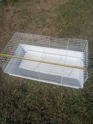 Jaula mascotas grande blanca