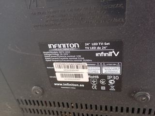TV Infiniton 20" negra