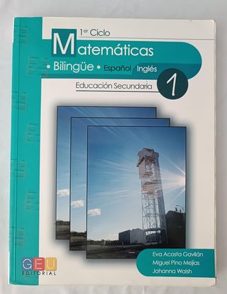 Libro matemáticas bilingüe