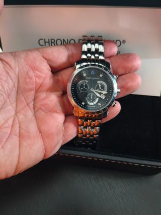 Chrono Diamond 10600C - Reloj Acero Negro
