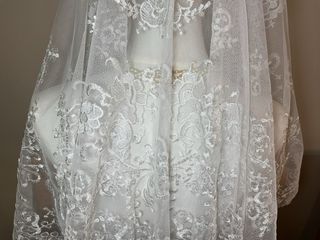 Mantilla Fallera Blanca y Negra