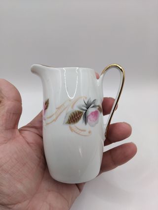 🇪🇦 Lechera porcelana vintage dorada